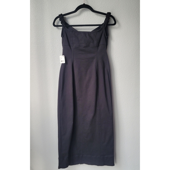 NWT Free Peop Linnea Midi Dress Size XSmall In Black Combo - Picture 6 of 14